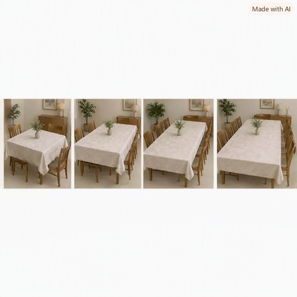Kit 2 Toalhas de Mesa Jacquard Premium para 4 Lugares