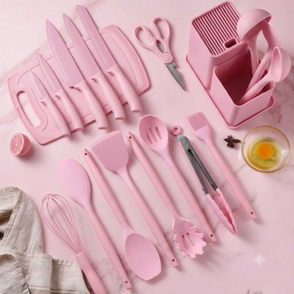 Kit Completo de Cozinha Luxo 19 Peças com Utensílios
