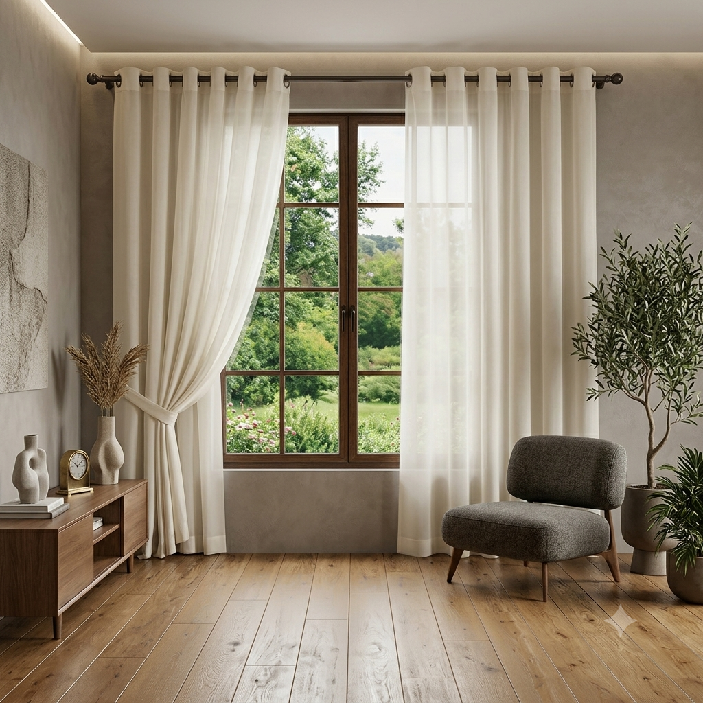Cortina Madri Luxo Voil 3,00m x 2,50m