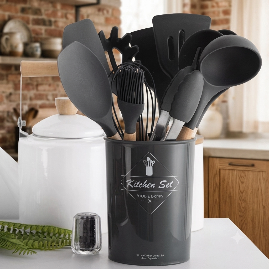Kit Completo de Cozinha Luxo 19 Peças com Utensílios