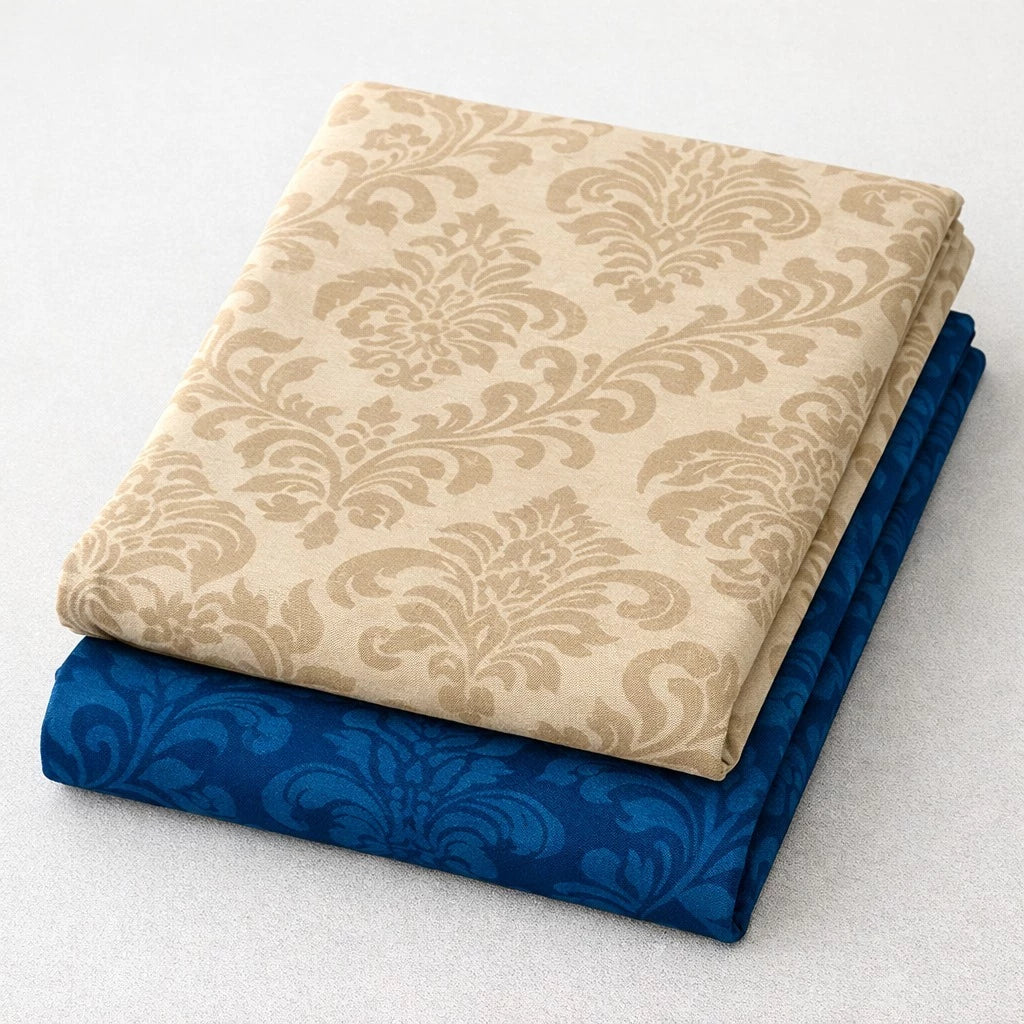 Kit 2 Toalhas de Mesa Jacquard Premium para 4 Lugares